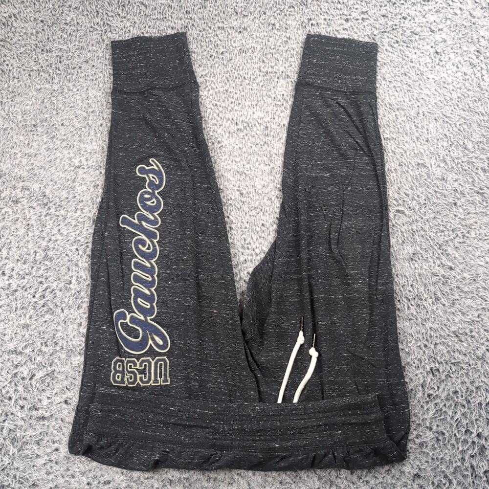 UC Santa Barbara Gauchos Pants Women Medium Gray Sweatpants Cropped College